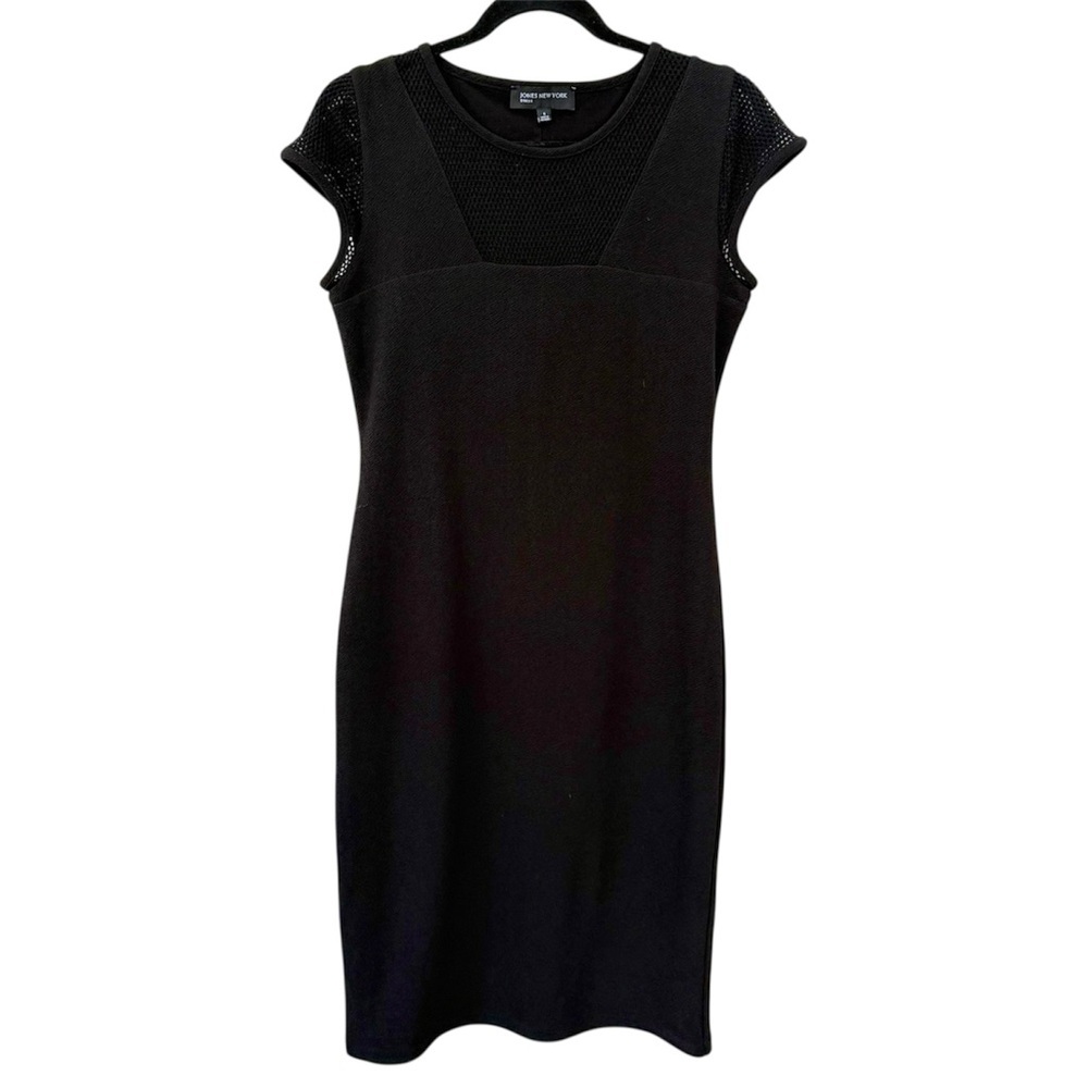 Jones New York Black Textured Knit Dress – Size Small